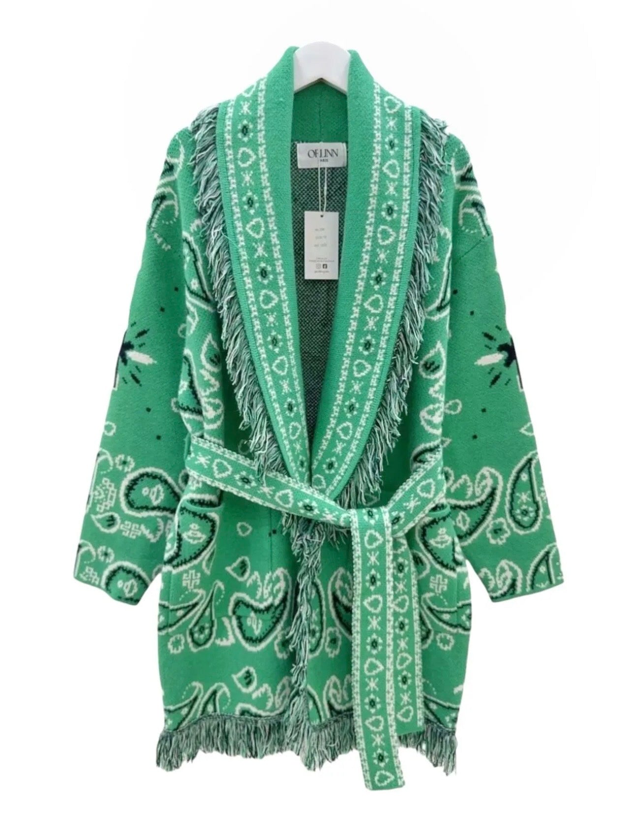 Gilet Maya – Motif bandana à franges